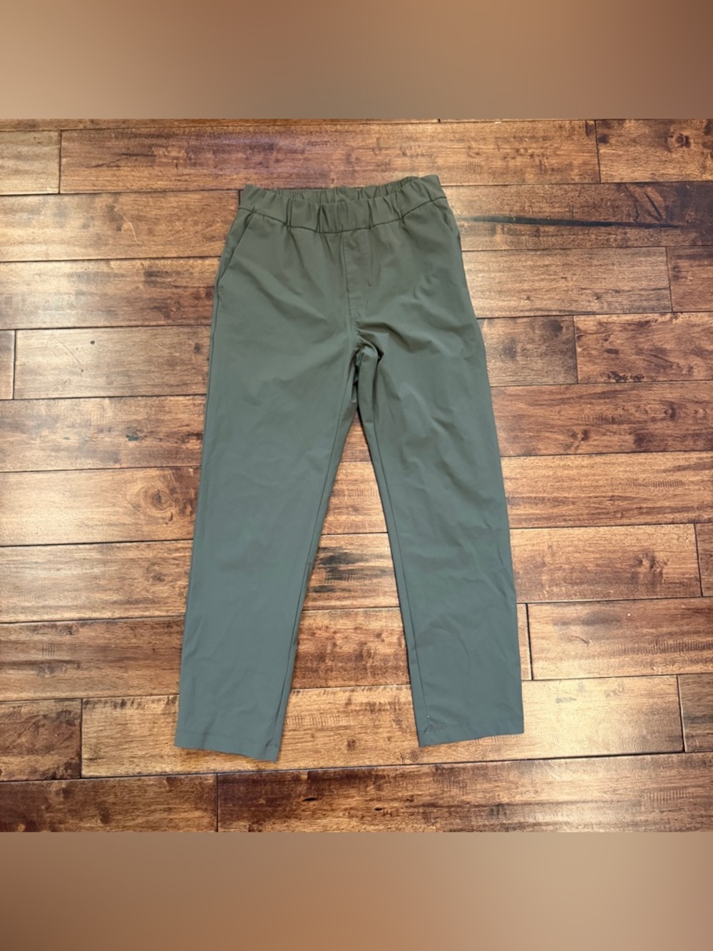 Vuori Miles Ankle Pant Womens Small Olive Green Stretch VW404 Pockets